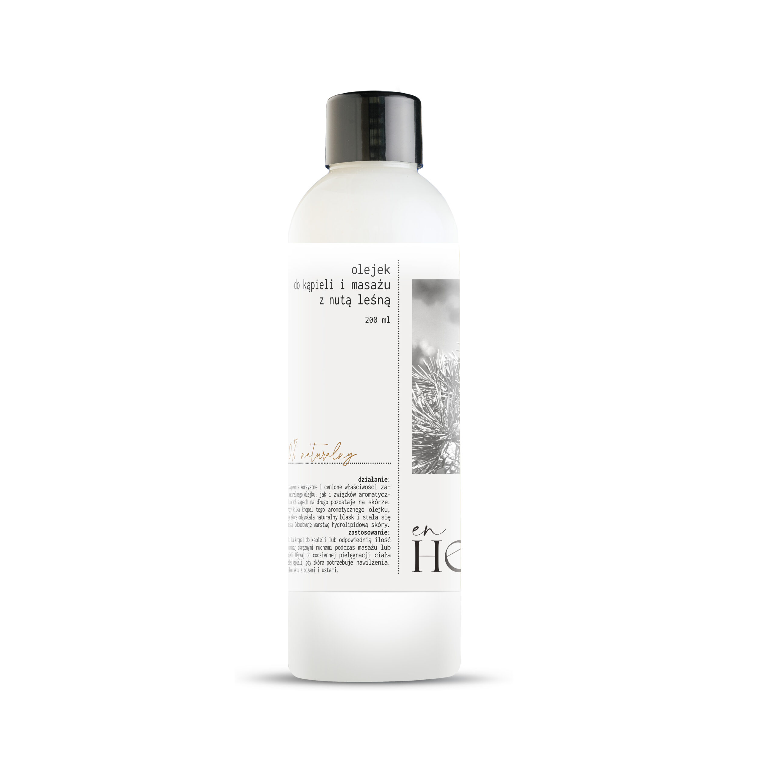 Olejek do kąpieli i masażu z nutą sosnową, tymiankową oraz bazyliową [200 ml]