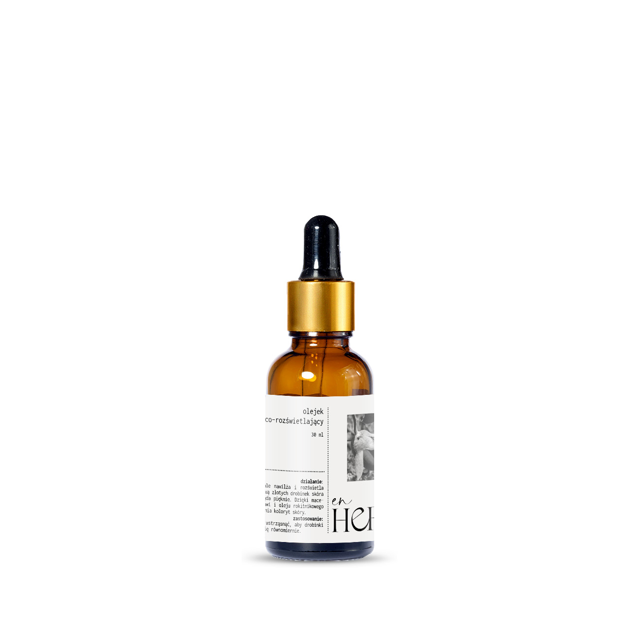 Olejek rozświetlająco - nawilżający ze złotymi drobinkami [30ml]