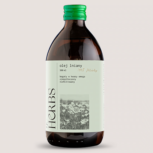 Olej lniany - 500ml - obrazek 2