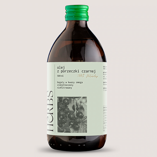 Olej z czarnej porzeczki 500 ml - obrazek 2