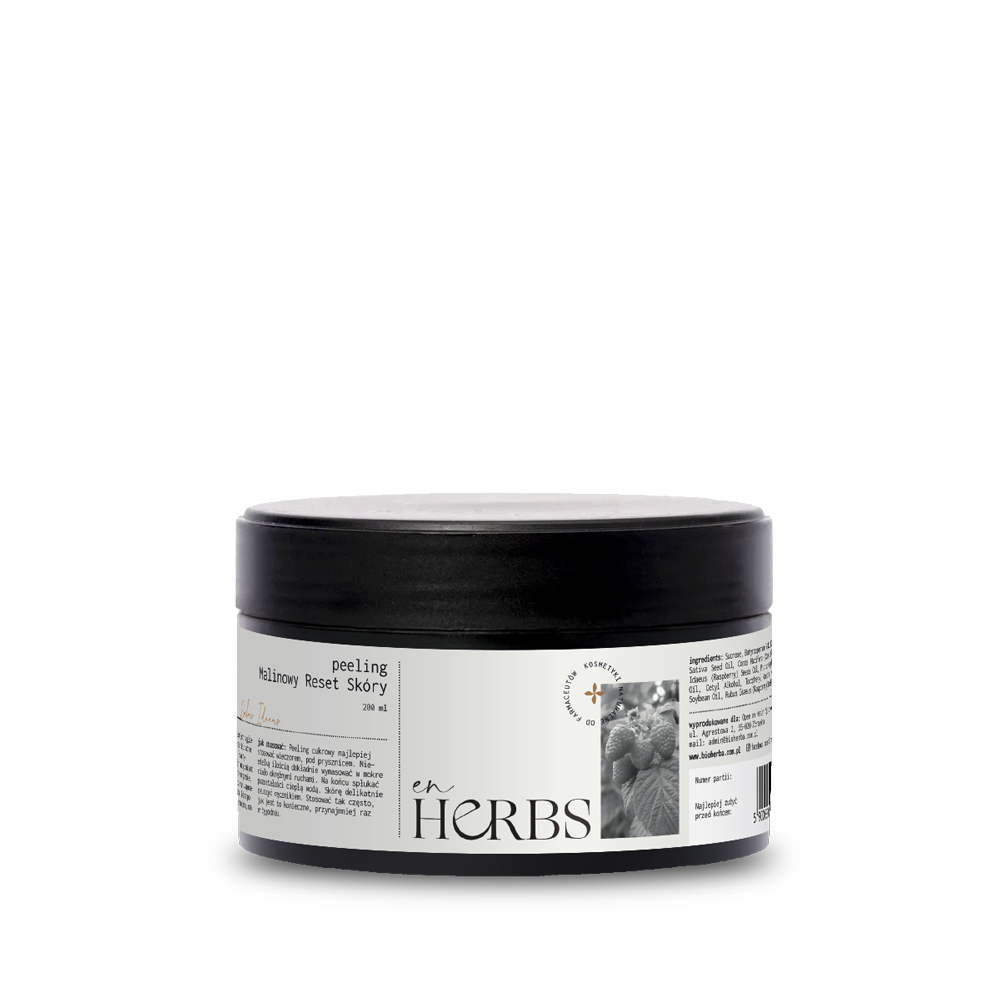 Malinowy Reset Skóry - peeling cukrowy - 200 ml